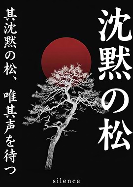 Japanese Pine Tree and Sun