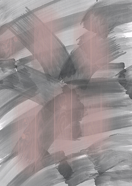 Abstract Brushstrokes with Pink Overlay