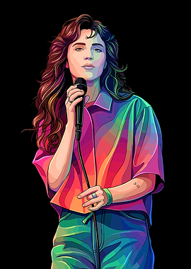 Colorful Rainbow Hair Clairo