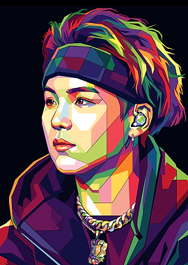 Suga Pop Art Portrait
