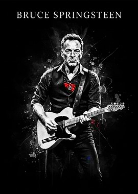 Bruce Springsteen Playing Guitar