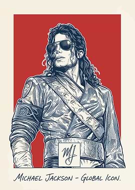 Michael Jackson Global Icon Portrait