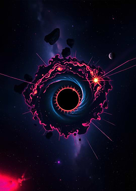 Cosmic Black Hole with Accretion Disk