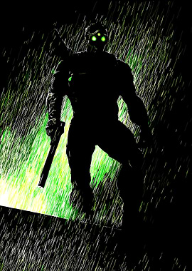 Sam Fisher in the Rain