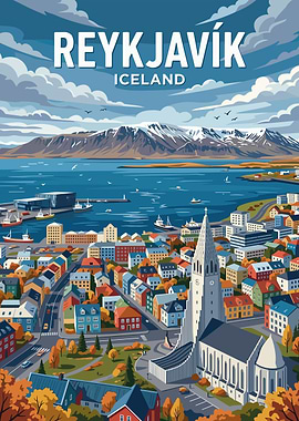 Reykjavik Iceland Cityscape