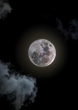 Full Moon with Clouds