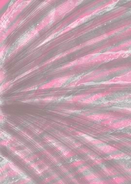 Abstract Pink and Gray Brush Strokes
