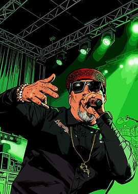 Rapper Performing on Stage