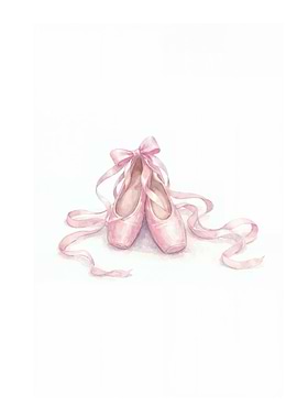 Cute Pink Ballet Slippers Nursery