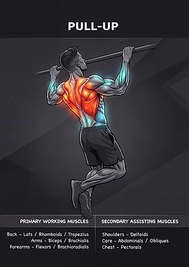 Pull-Up Exercise Muscle Anatomy