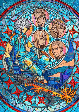 Kingdom Hearts Stained Glass Art