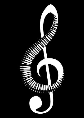 Treble Clef Piano Keys