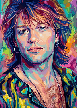 Jon Bon Jovi Pop Art Portrait