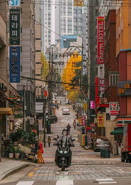Seoul Street Scene, South Korea