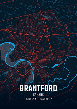 Brantford City Map