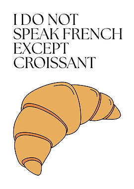 Funny Croissant Text Art