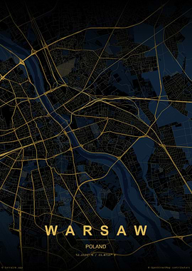 Warsaw City Map