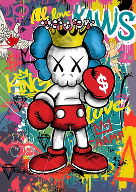 KAWS Character with Boxing Gloves