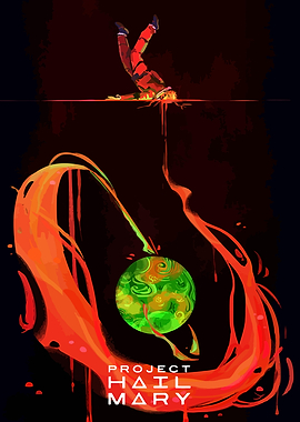 Project Hail Mary Movie Poster Illustration