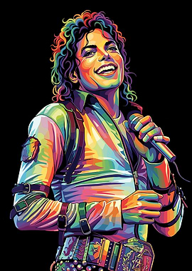 Michael Jackson Pop Art Portrait