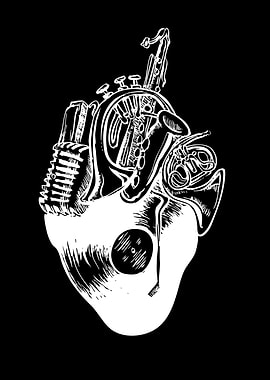 Musical Heart Collage
