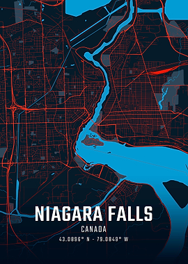 Niagara Falls City Map
