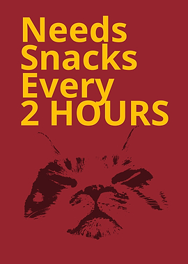 Cat Needs Snacks Every 2 Hours
