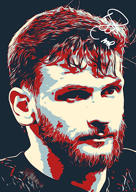 Kvaratskhelia Pop Art Portrait