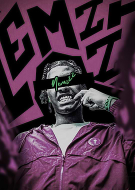 Rapper 'Nems' with 'Nems22' text overlay