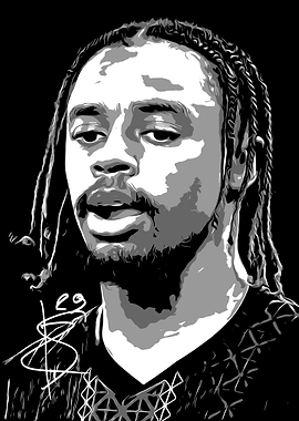 Bradley Barcola Pop Art Portrait
