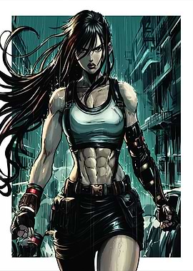 Tifa Lockhart in Rainy City
