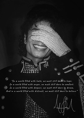 Michael Jackson Quote Poster