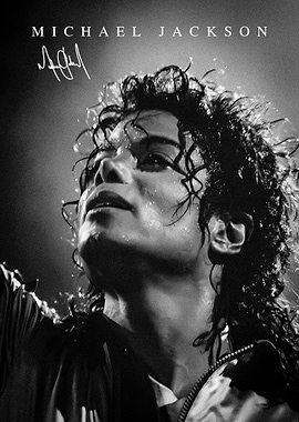 Michael Jackson performing on stage