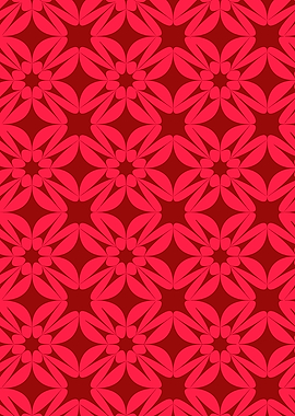 Red Floral Pattern