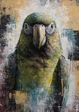 Close-up of a Green Parrot