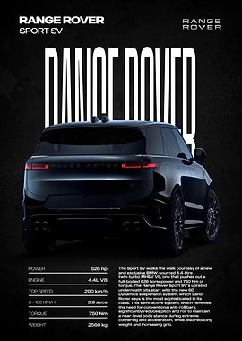 Range Rover Sport SV rear view