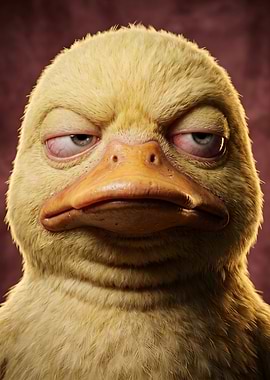 Grumpy Duckling Portrait