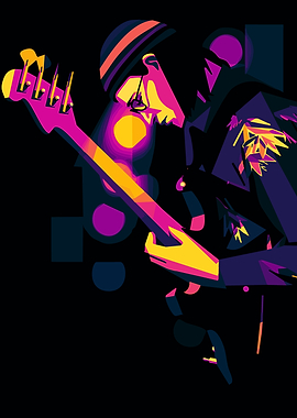 Jaco_Pastorius Pop Art Bass Player