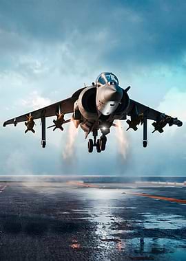 Harrier Jet Taking Off