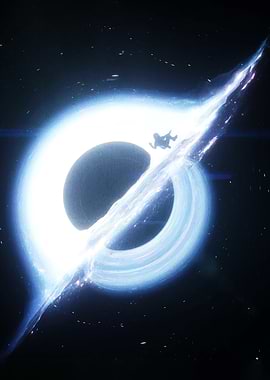 Astronaut falling into a black hole