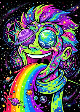 Psychedelic Space Man