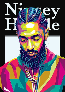 Nipsey Hussle Pop Art Portrait