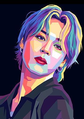 Jimin Pop Art Portrait