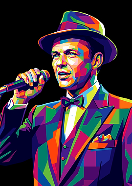 Frank Sinatra Pop Art Portrait