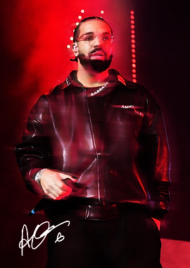 Drake performing on stage