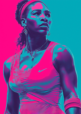 Serena Williams Pop Art Portrait