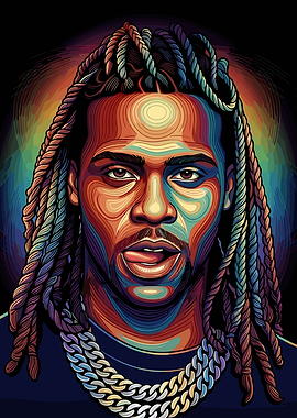 Colorful Portrait of a Chief Keef