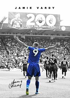Jamie Vardy 200 Goals Celebration