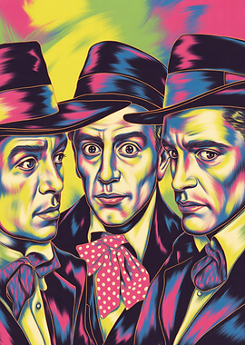 Three Men in Hats and Suits