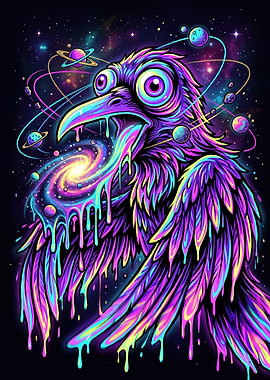 Psychedelic Cosmic Raven